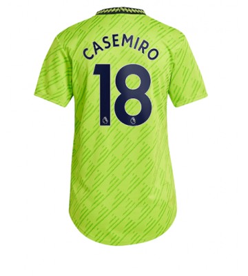Manchester United Casemiro #18 Tredjedrakt Kvinner 2022-23 Kortermet